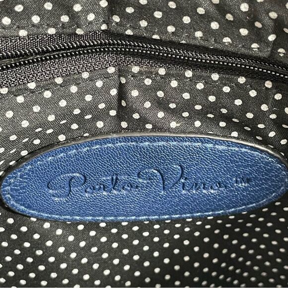 PortoVino Classic Tote Bag - Vegan
Leather Wine Purse Navy Blue - Picture 13 of 14